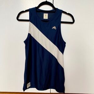Tracksmith Women's Van Cortlandt Singlet in Navy/Ivory